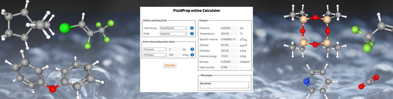 FluidProp online Calculator